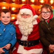 Santa at a previous Ammanford Christmas Lights Turn On Event