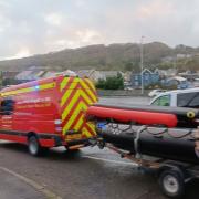 Emergency services were called to the River Tawe this afternoon