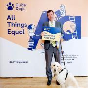 Jonathan Edwards MP at the Guide Dogs parliamentary event