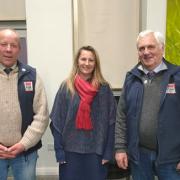 Re-elected deputy President Ian Rickman with newly elected vice President Anwen Hughes and FUW President Glyn Roberts. Picture; Farmers Union of Wales