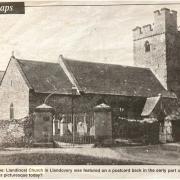 An old picture of Llandingat Church. Picture: Love Llandovery