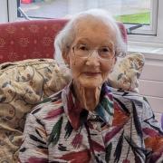Mary Keir on her 111th birthday.