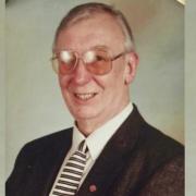 Elwyn Williams, pictured when he chaired Carmarthenshire County Council in 2001/2.