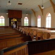 Inside Capel Cartref, Lower Cwmtwrch, after it was renovated (pic by Yonni Wilson and free for use for BBC wire partners)