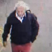 British Transport Police want to speak with this man in connection with an alleged sexual assault.