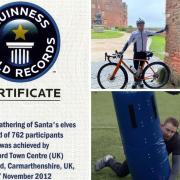 There are three Guinness World Records held by people in Glanaman and Llandovery and a previous record held in Ammanford.