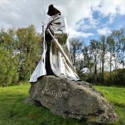 The statue of Llewelyn ap Gryffudd Fychan in Llandovery. Picture: Karen Berry