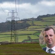 Jonathan Edwards is calling for cable ploughing to be considered as an alternative to pylons for the Towy Valley.