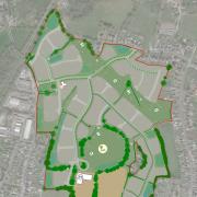 The masterplan for Persimmon Homes' development for Pontarddulais