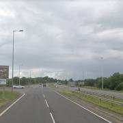 The westbound A48 between Cross Hands and Carmarthen