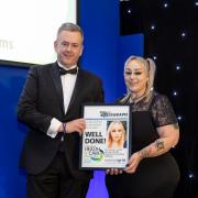Dominique won the Mental Health Award at the West Wales Health and Care Awards