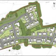 The proposed layout of the homes in Llandeilo