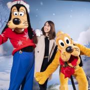Alex Jones joined Goofy and Pluto at a special event at the Disney Store in London