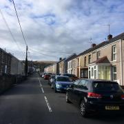 Tirycoed Road, Glanamman, which could provide access to and from new homes at the former Amman Valley Maternity Hospital site (pic by Richard Youle and free for use for all BBC wire partners).