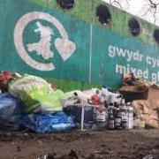 It's an offence to dump rubbish at household waste recycling facilities.