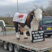 It is understood that today's traffic disruption will be caused by a farmers' protest similar to this one in Carmarthen last Friday.