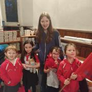 Cwmaman's Guides, Brownies and Rainbows took part in a Thinking Day service