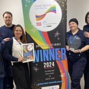 The Delta Wellbeing team were given a Great British Care Award