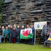 The community celebrated the addition of the blue plaque at Cyngyhordy Viaduct