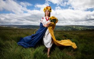 Ukrainians in Wales mark Independence Day six months after start of war. © Joann Randles