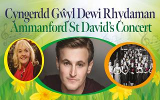 St David's Day concert at Theatr y Glowyr