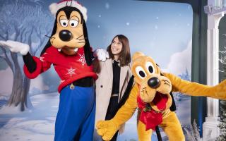 Alex Jones joined Goofy and Pluto at a special event at the Disney Store in London