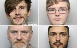 Ethan Rich, Jake Roberts, Stephan Leyson and Julian Dickenson (clockwise from top left) were jailed in April.